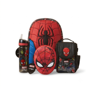 Smiggle Backpack - Spiderman - Size 15 - 4 Pieces Bundle
