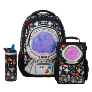 Smiggle Backpack - Astro Man - Size 15 - 3 Pieces Bundle