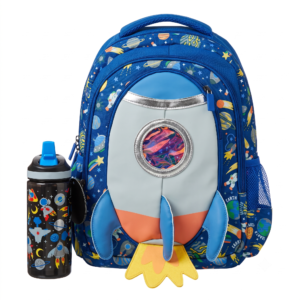 Smiggle Backpack - Space Rocket - Size 15 - 2 Pieces Bundle