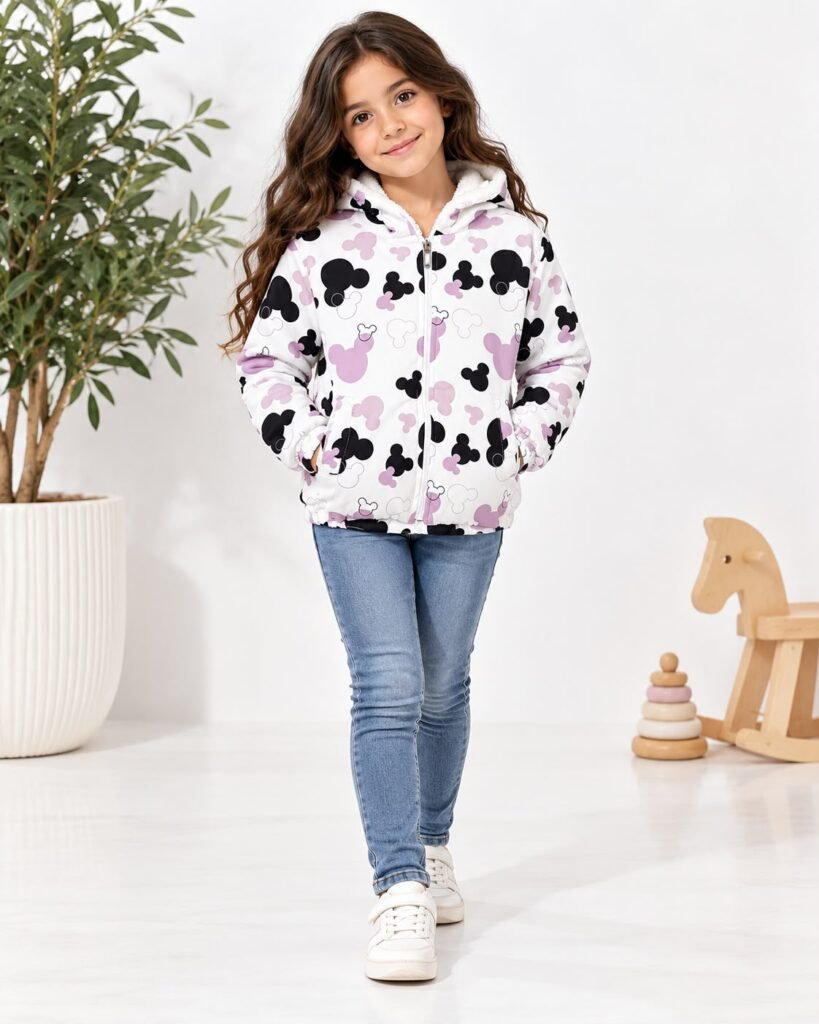 Girls Printed Jacket